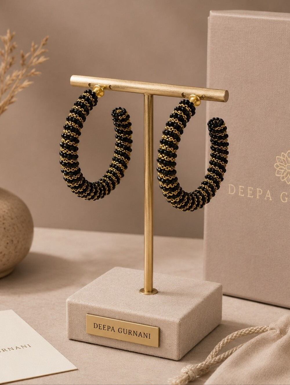 Deepa Gurnani Zareen Hoop Earrings